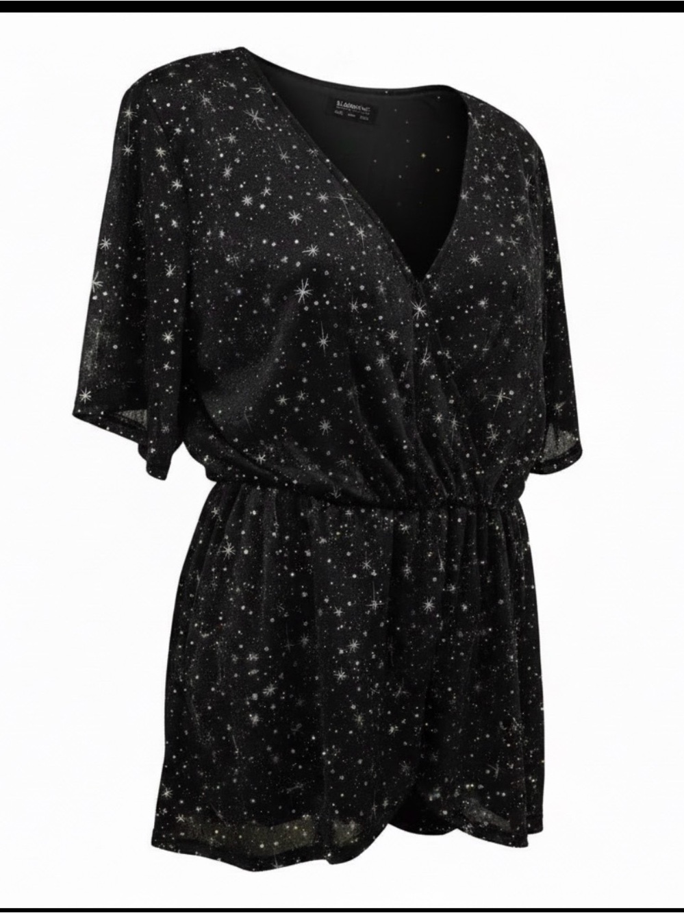 NWT: BloomChic size 12 Starry Black V-Neck top